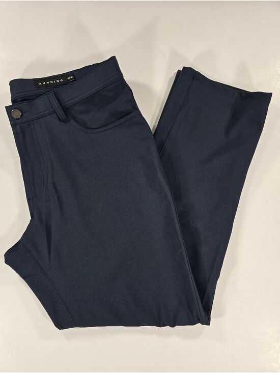 Dunning Golf Other - Dunning Golf Pants Performance Stretch 5 Pocket Chino Dark Blue Mens 34X28